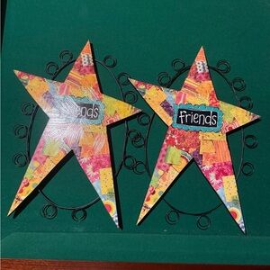 Colorful Devotions ‘Friends’ Star Photo Holder Pair